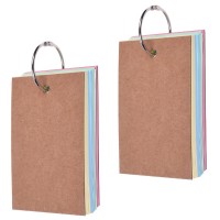 Pack of 2 Binder Ring Easy Flip Flash Cards Study Cards