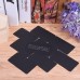 XRHYY 100pcs Double-sided Blank Kraft Paper Card Black Word Message Cards Small Label Bookmarks Card Wedding Party Festival Gift