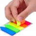 XRHYY 750 Pcs Self-Adhesive Page Marks Neon Colored Index Tabs Self-Stick Note Pads Neon Flag Sticky Note Translucent Adhesive