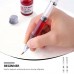 2pcs Brush Marker Pen Calligraphy Pen Refill Drawing Marker Piston Brush Pen