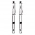 2Pcs Creative Writing Pens Transparent Fountain Pens Office School Stationery