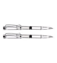 2Pcs Creative Writing Pens Transparent Fountain Pens Office School Stationery