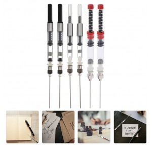 3pcs 6pcs Fountain Pen Spring Filler Ink Auxiliary Absorber Ink Syringe Tools