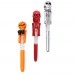 3pcs Halloween Ballpoint Pens Pumpkin Skull Glowing Writing Pen Mixed Styles (Random Color)