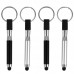 4pcs Pen Shape Key Chains Mini Key Rings Portable Ballpoint Pen Keychain Tools