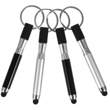 4pcs Pen Shape Key Chains Mini Key Rings Portable Ballpoint Pen Keychain Tools