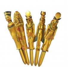 5pcs Creative Ball-Point Pen Egyptian Character Pharaoh Shaped Craft Ball-Point Pen Promotional Activity Gift for Home Store Sch