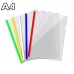 10 Pcs Plastic A4 Paper File Folder 10mm Sliding Bar Report Covers 40 Sheets Transparent  Resume Presentation Organizer Binder
