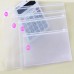 4Pcs 4 Size Transparent Zipper File Bags A4/B5/A5/A6 Size Waterproof Pouch File Bags Document Bag Storage Pouch Office