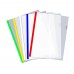 5 PCS Standard Sliding Bar Translucent Design Project File Report Covers For A4 Paper File Resume School Office Organizer Binder