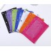 XRHYY 1 Piece Multi Colors 3 Ring Binder Zippered Pencil Pouch With Clear Window