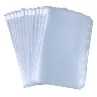XRHYY 12PCS Binder Pockets A5/A6 Size Binder Zipper Folders For 6-Ring Notebook Binder Waterproof PVC Pouch Document Filing Bags