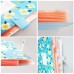 XRHYY 5 Pockets Plastic Floral Printed Accordion Document File Folder Expanding Letter Organizer for School Teacher and Office